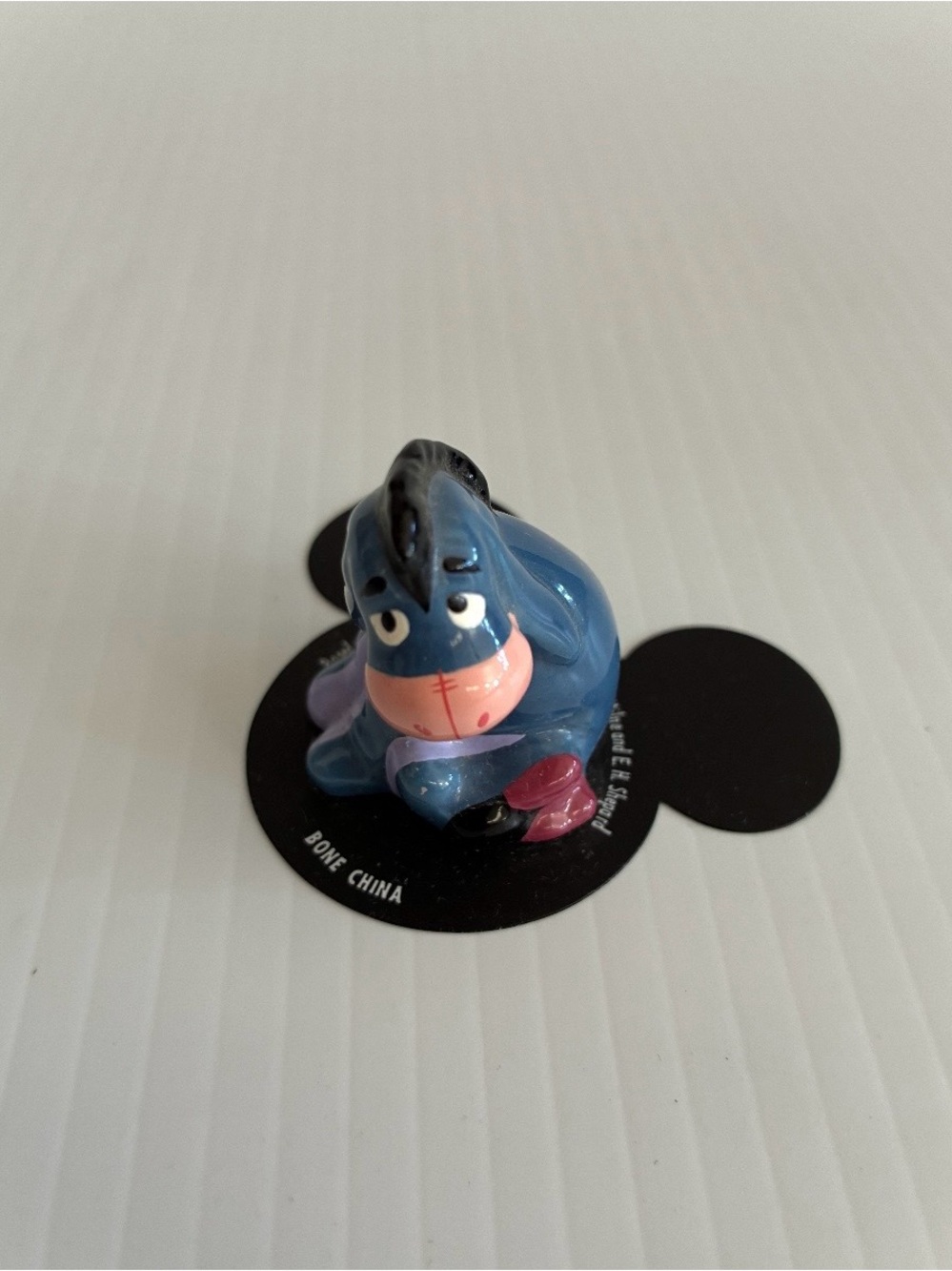 NWT New Disney Winnie the Pooh Eeyore Bone China Mini Figurine Collectible Retro